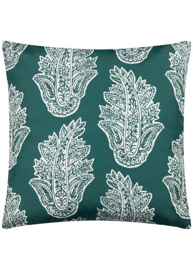 Paoletti Kalindi Paisley Outdoor Filled Cushion (43cm x 43cm x 8cm)