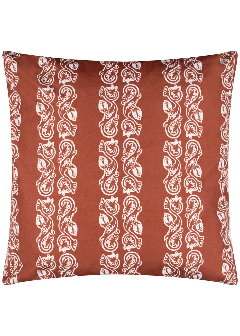 Paoletti Kalindi Stripe Outdoor Filled Cushion (55cm x 55cm x 8cm)