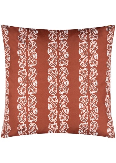 Paoletti Kalindi Stripe Outdoor Filled Cushion (55cm x 55cm x 8cm)