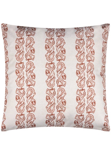 Paoletti Kalindi Stripe Outdoor Filled Cushion (55cm x 55cm x 8cm)