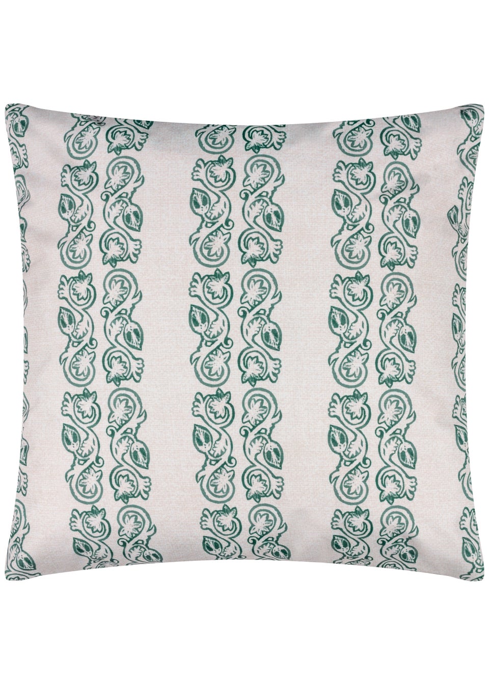 Paoletti Kalindi Stripe Outdoor Filled Cushion (55cm x 55cm x 8cm) Teal