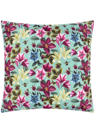 Wylder Nature Midnight Garden Birds Outdoor Filled Cushion (43cm x 43cm x 8cm)