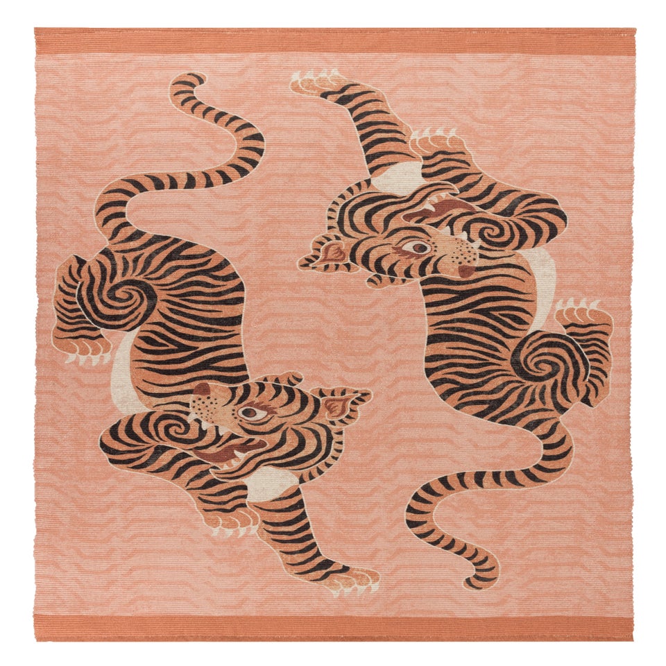 furn. Tibetan Tiger Washable Outdoor/Indoor Rug (120cm x 170cm)