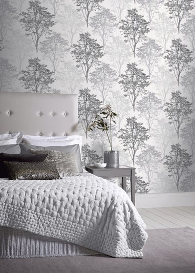 Arthouse Wildwood Mono Wallpaper