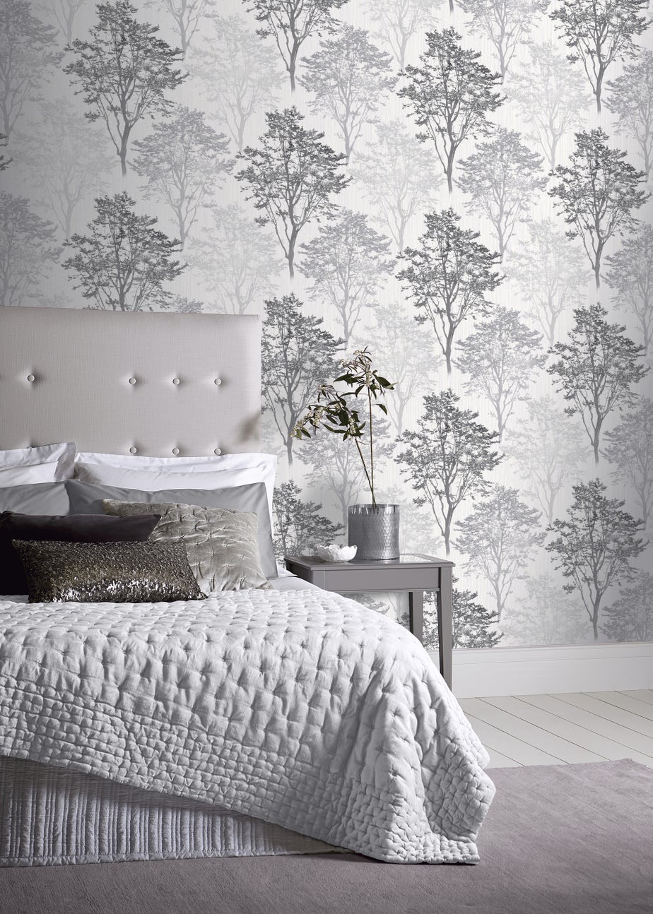 Arthouse Wildwood Mono Wallpaper