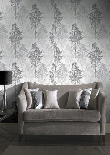 Arthouse Wildwood Mono Wallpaper