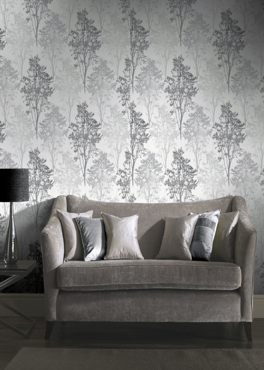 Arthouse Wildwood Mono Wallpaper