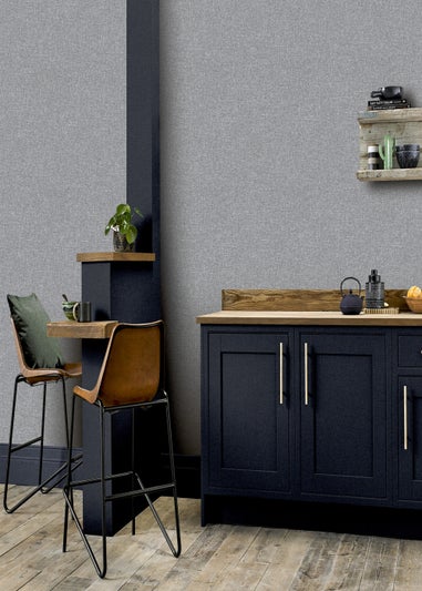 Arthouse Linen Texture Mid Wallpaper