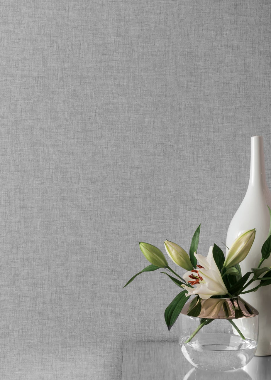 Arthouse Linen Texture Mid Wallpaper