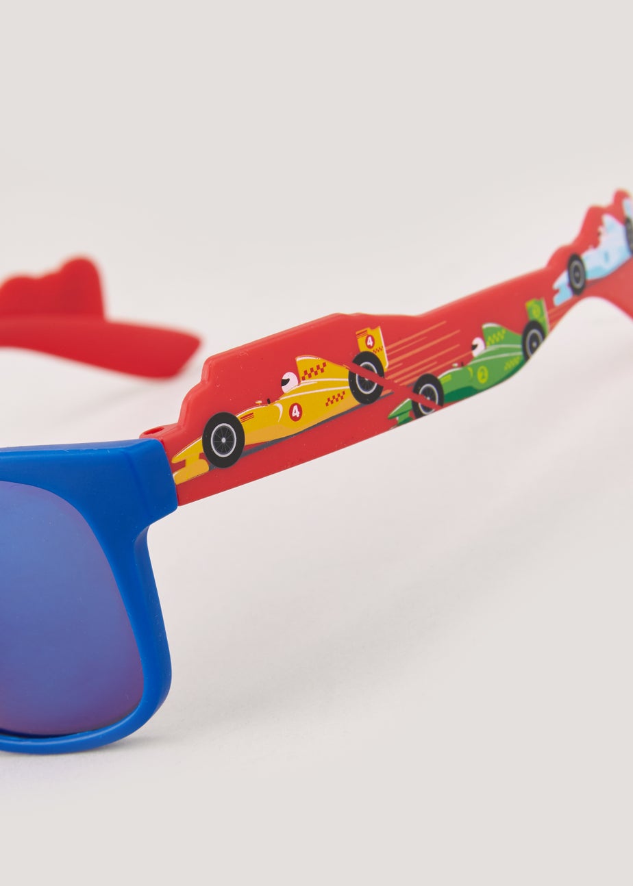 Kids Blue Car Print Nomad Sunglasses (3-10yrs)