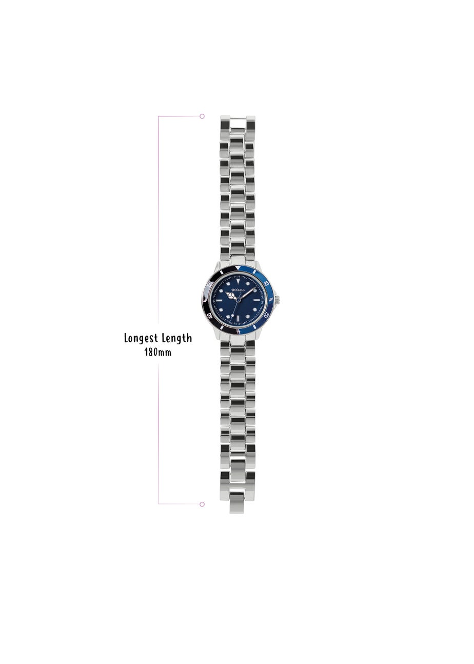 Kids Tikkers Silver Chain Link Watch