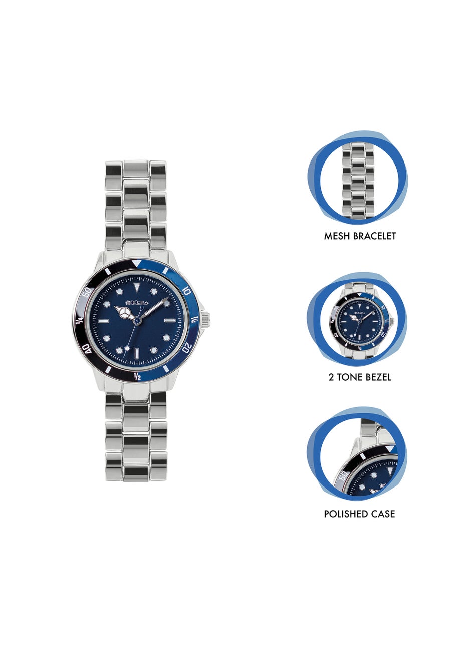 Kids Tikkers Silver Chain Link Watch