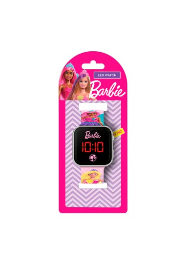 Kids Pink Barbie LCD Tracker Watch