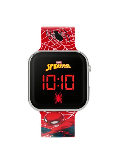 Kids Red Spider-Man LCD Tracker Watch