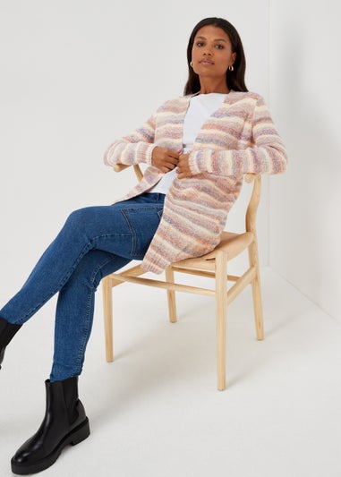 Multicoloured Yarn Cardigan