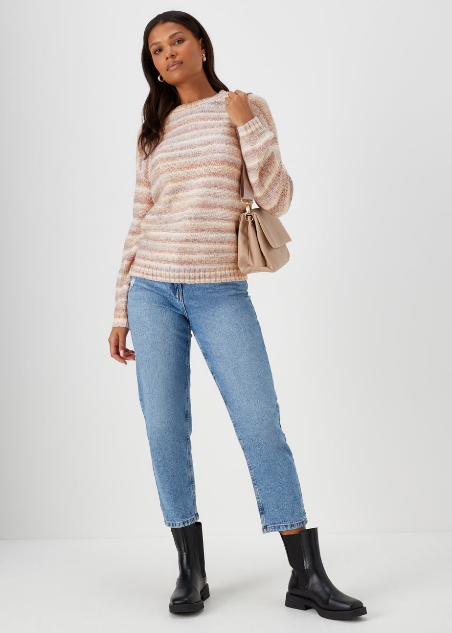 Multicoloured Stripe Yarn Jumper
