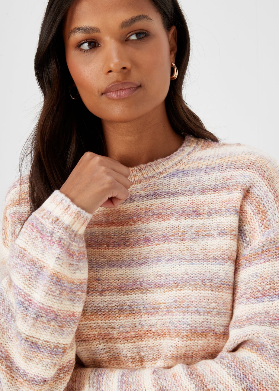 Multicoloured Stripe Yarn Jumper
