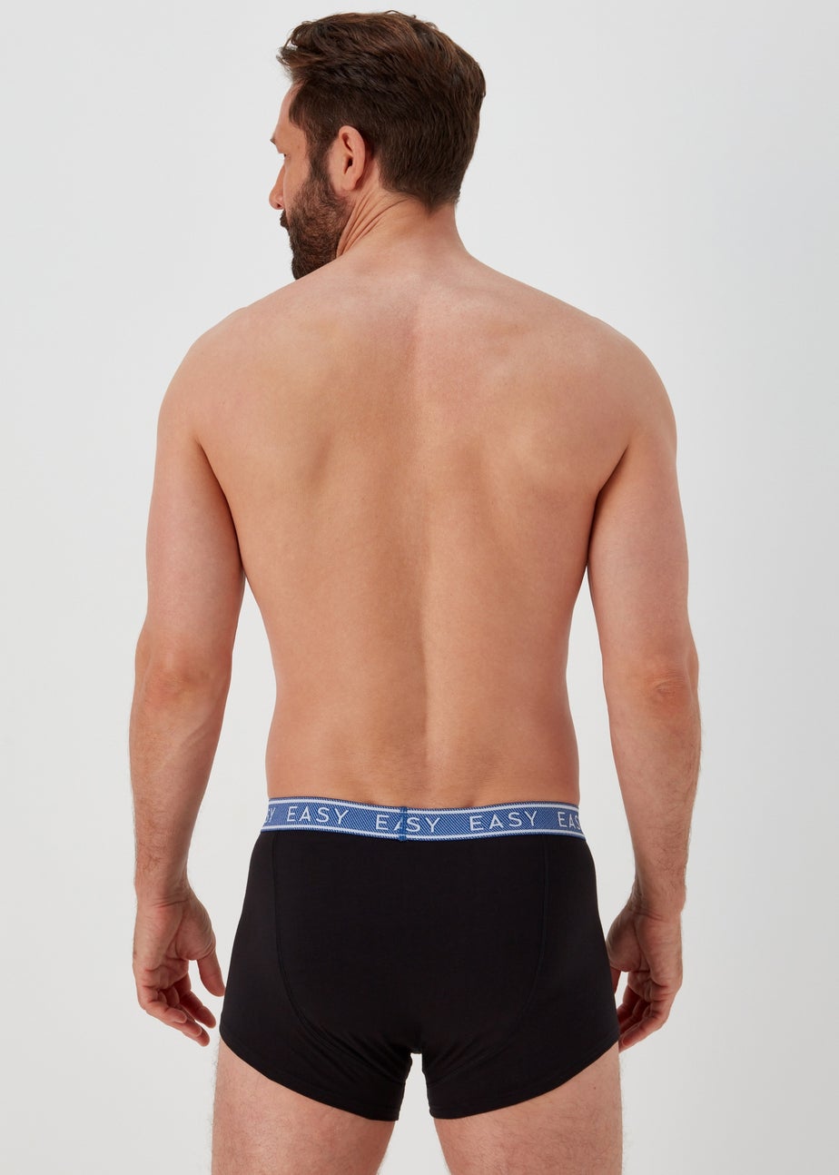 5 Pack Black Waistband Hipsters