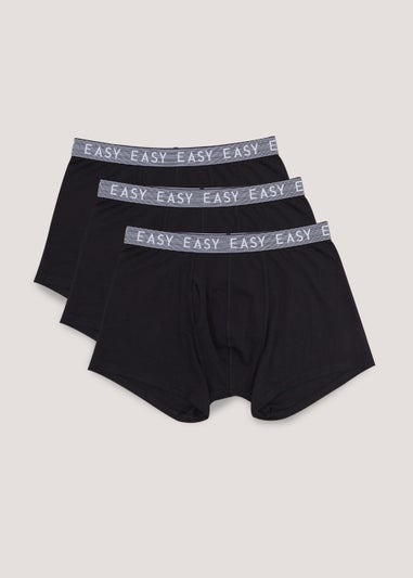 3 Pack Black Keyhole Trunks