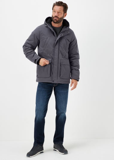 Lincoln Grey Parka Coat