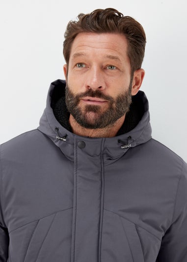Lincoln Grey Parka Coat
