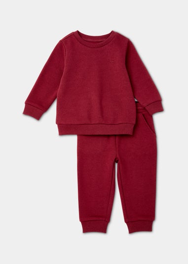 Boys Berry Crew Neck Sweatshirt & Joggers Set (9mths-6yrs)
