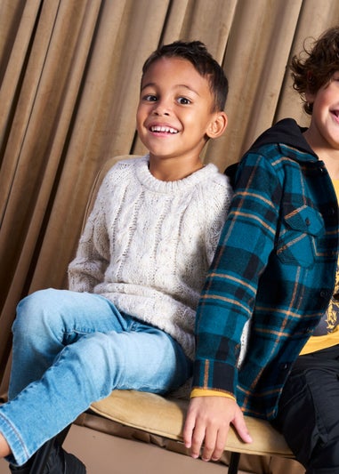 Boys Cream Cable Knit Jumper (9mths-6yrs)