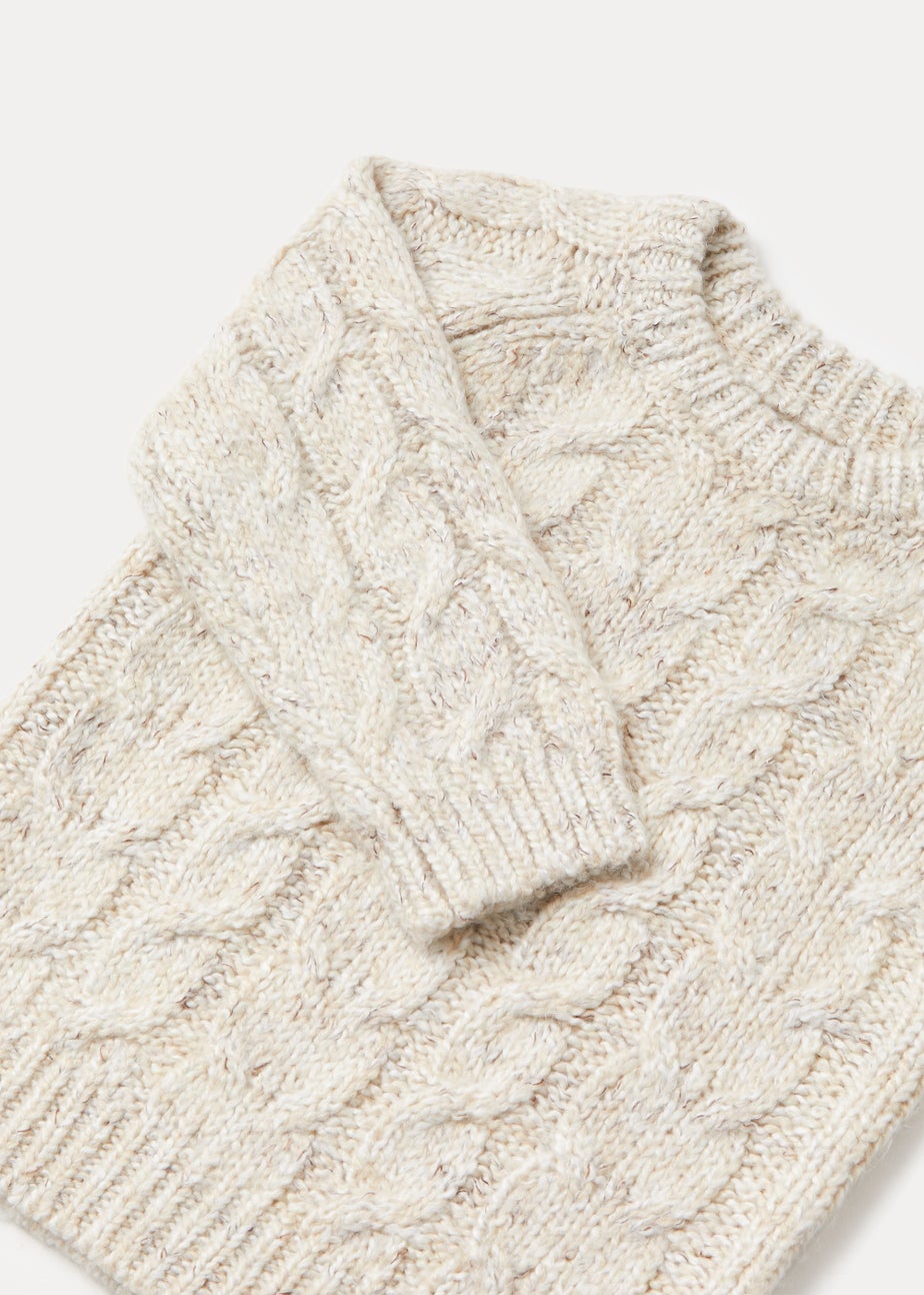 Boys Cream Cable Knit Jumper (9mths-6yrs)