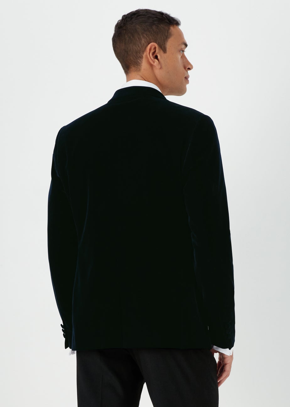 Taylor & Wright Navy Velvet Blazer