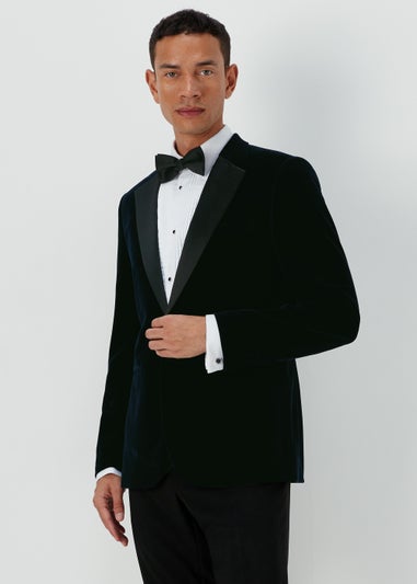 Taylor & Wright Navy Velvet Blazer