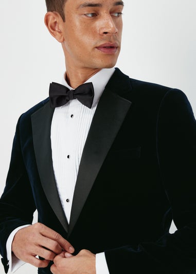 Taylor & Wright Navy Velvet Blazer