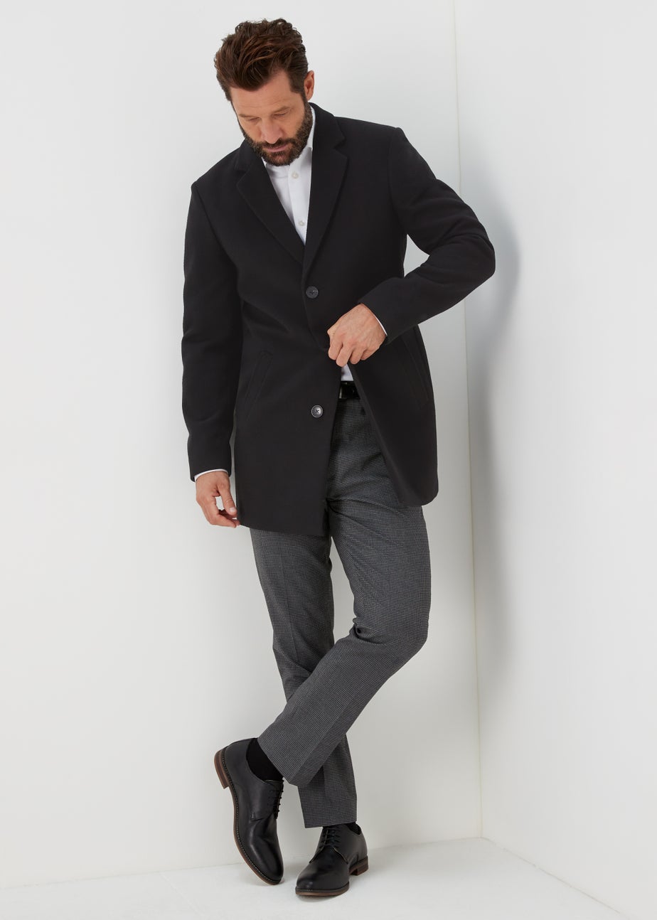 Taylor & Wright Black Overcoat