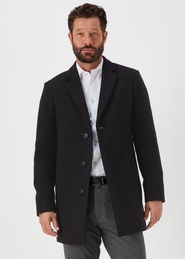 Taylor & Wright Black Overcoat