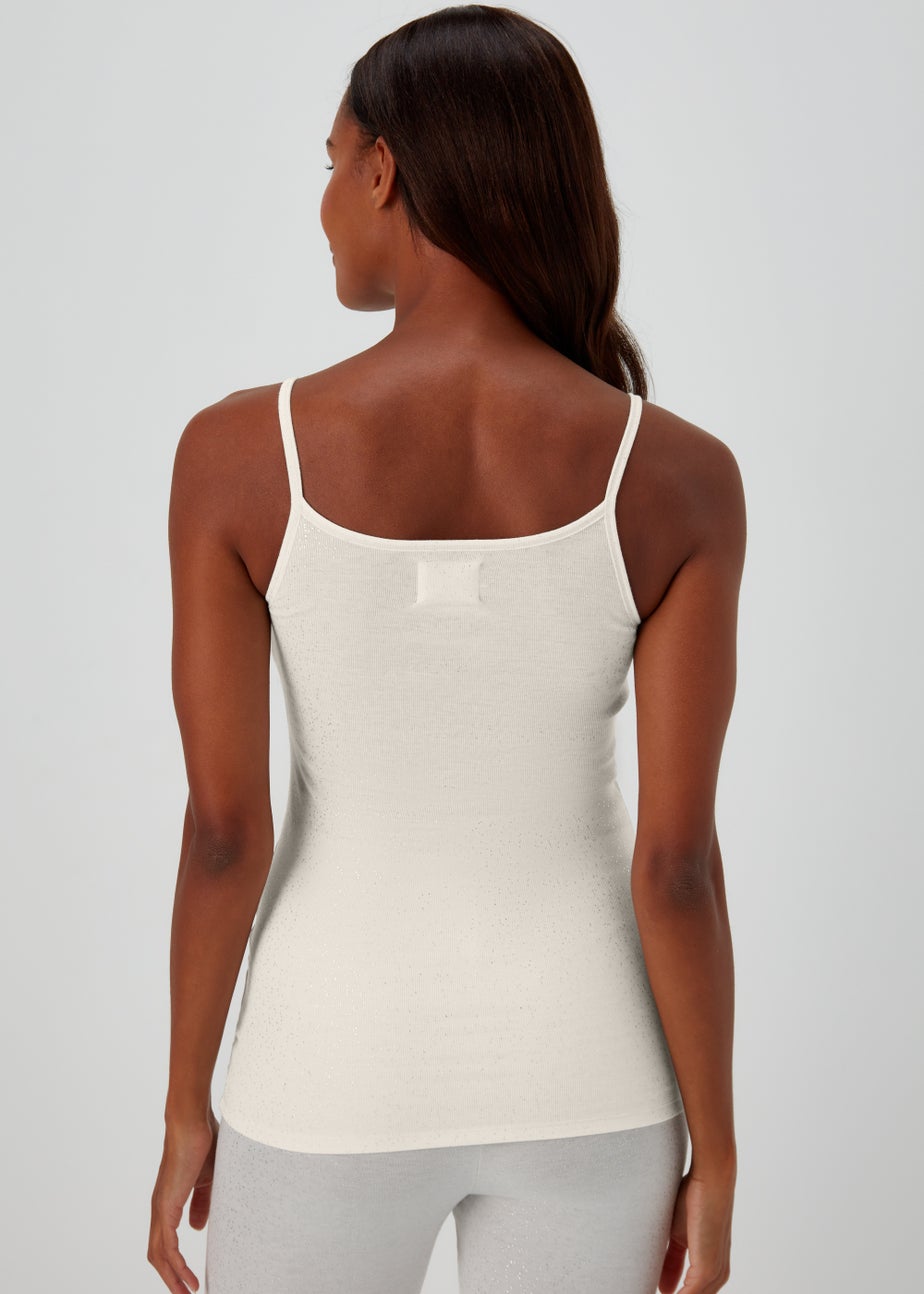 Cream Thermal Vest Top