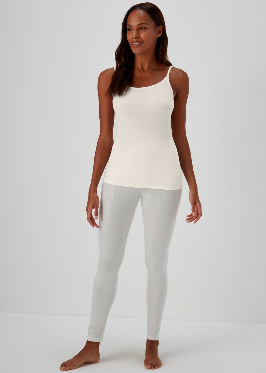 Cream Thermal Vest Top