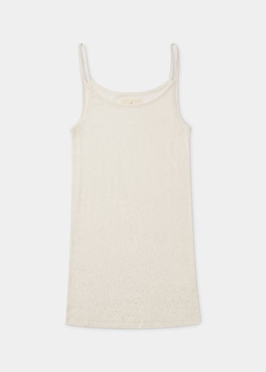 Cream Thermal Vest Top