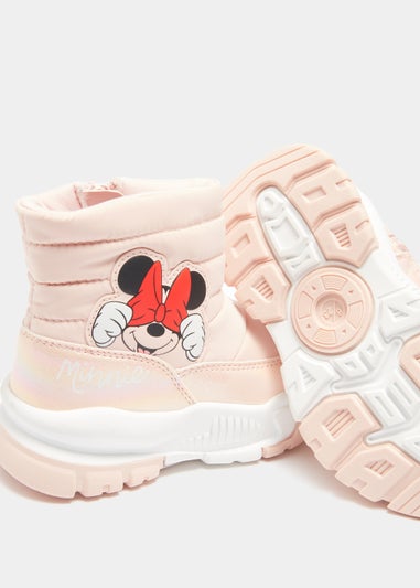 Kids Pink Disney Minnie Mouse Snow Boots (Younger 4-Older 12)