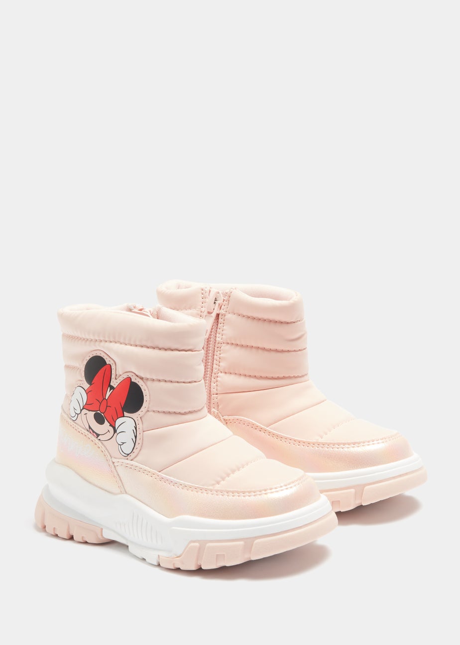 Kids Pink Disney Minnie Mouse Snow Boots (Younger 4-Older 12)