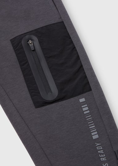 Boys Black Woven Co Ord Joggers (4-12yrs)