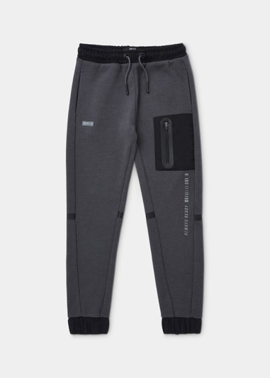 Boys Black Woven Co Ord Joggers (4-12yrs)