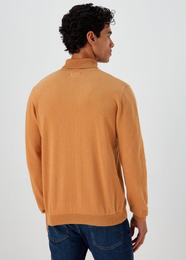 Tan Roll Neck Jumper
