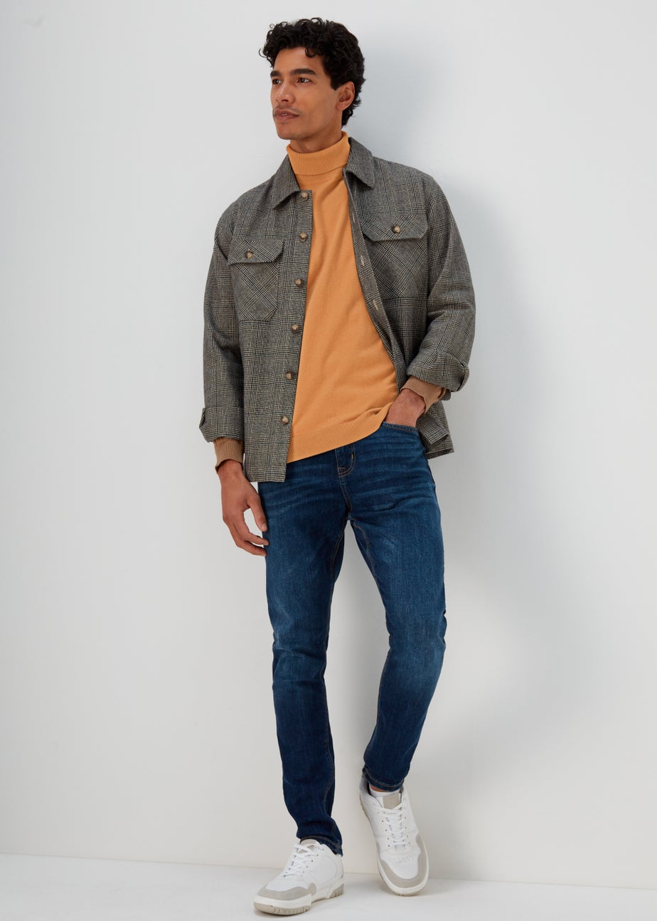 Tan Roll Neck Jumper