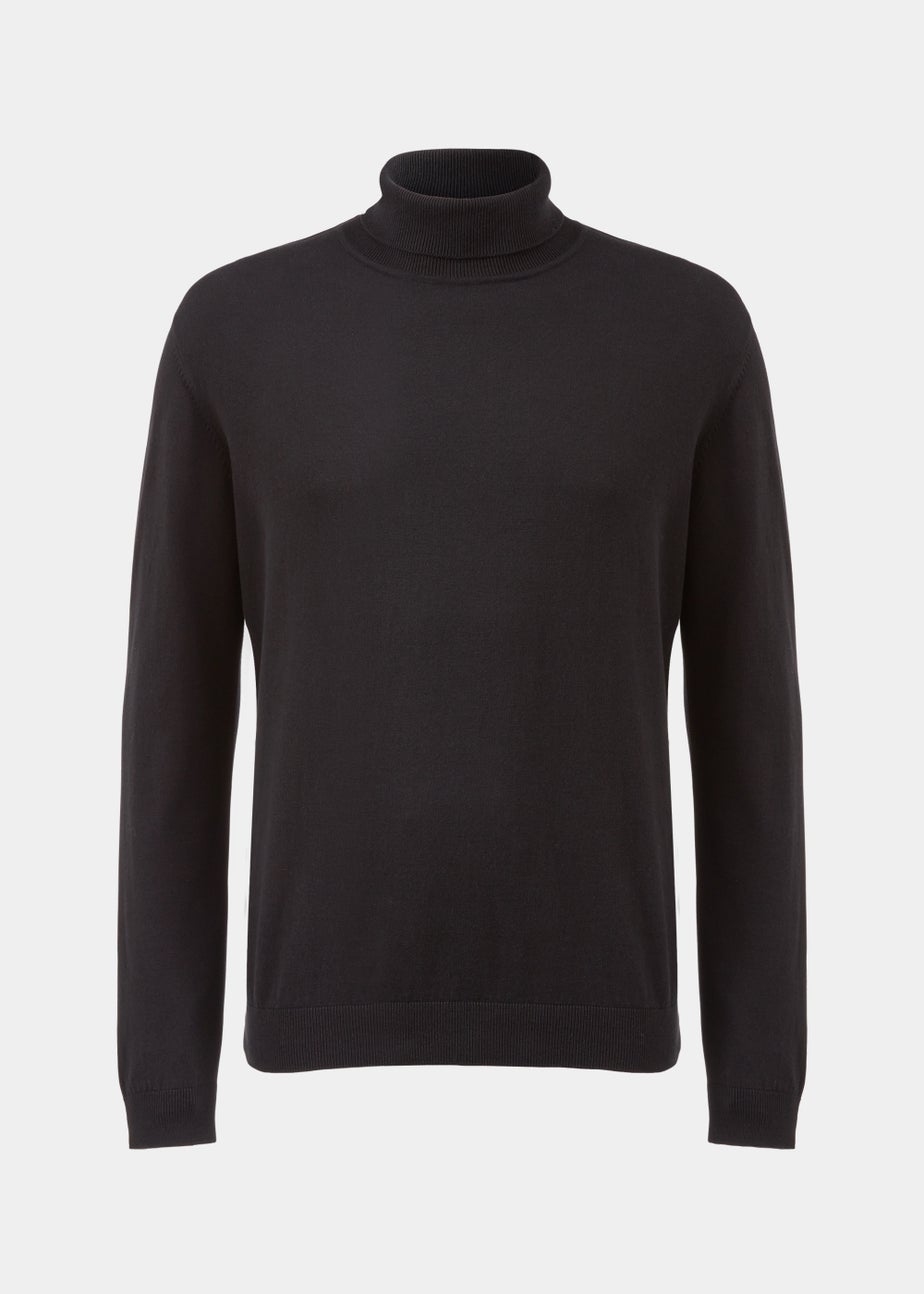 Black Roll Neck Jumper