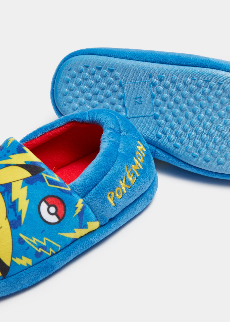 Kids Blue Pokémon A-Line Slippers (Younger 8-Older 2)