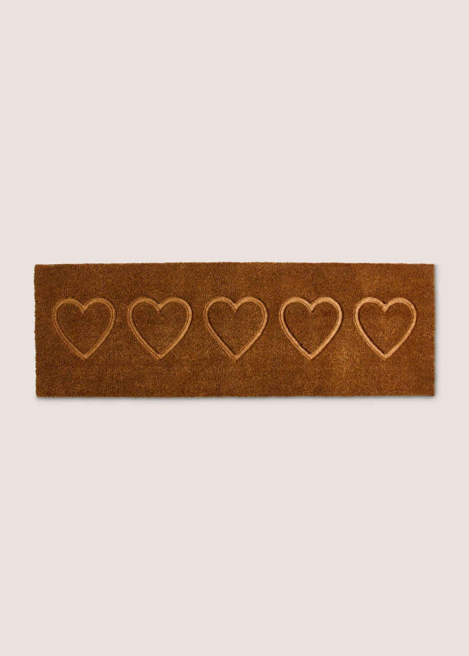 Carved Heart Long Doormat
