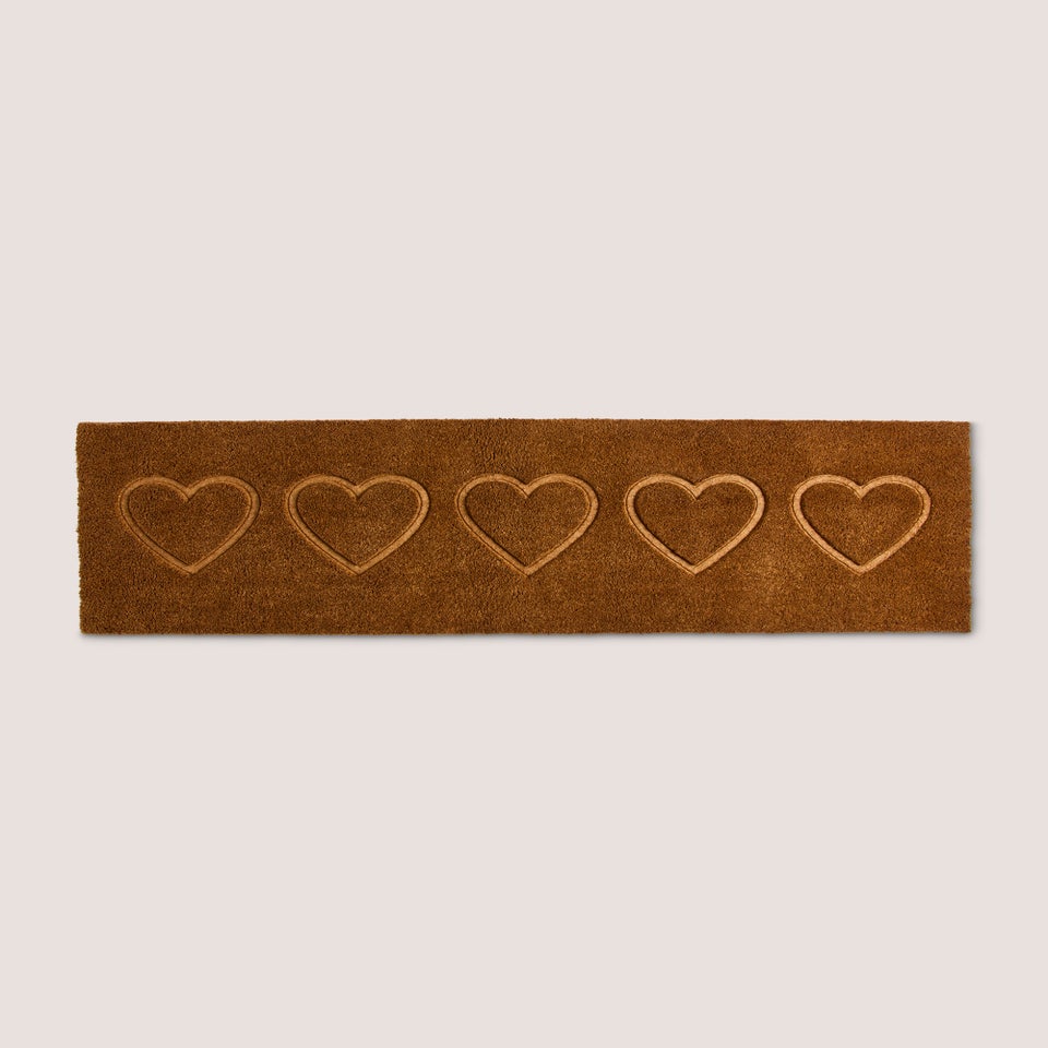 Carved Heart Long Doormat