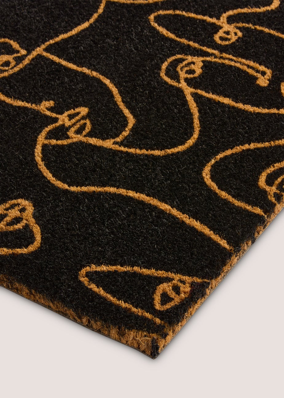 Monochrome Faces Doormat (60cm x 40cm)