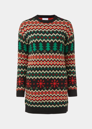 Black Christmas Tunic Dress