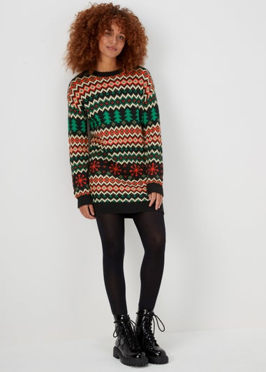 Black Christmas Tunic Dress