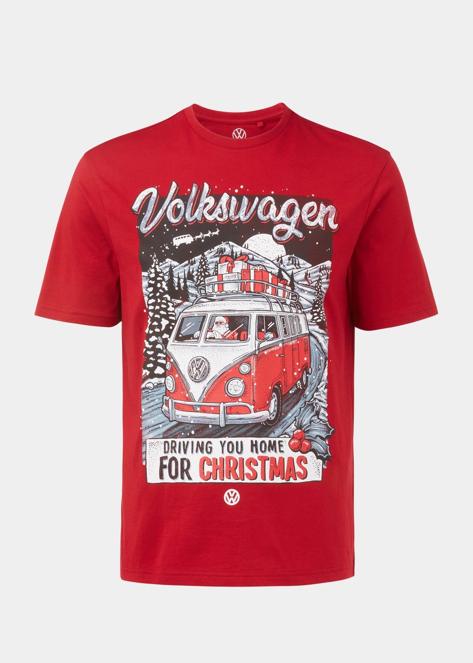 Red Volkswagen Christmas T-Shirt